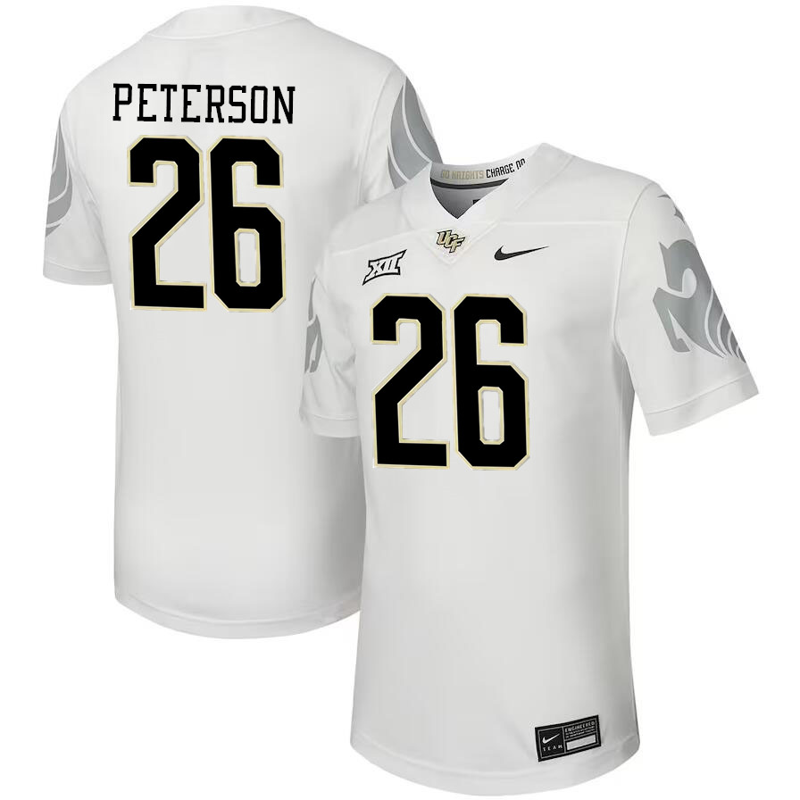 Men #26 Christian Peterson UCF Knights Big 12 Conference College Football Jerseys Stitched-Black